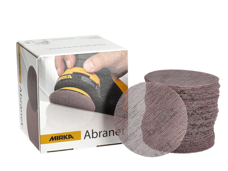 Mirka 9A-203-220 3-Inch 220 Grit Mesh Abrasive Dust Free Sanding Discs, Box of 50 Discs - Image 1